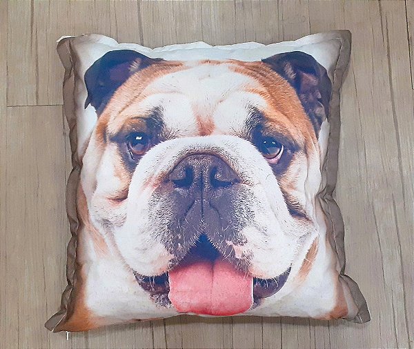 Cão Bulldog Almofada Decorativa