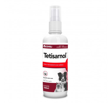 Spray Sarnicida Tetisarnol Coveli para Cães e Gatos 100ml