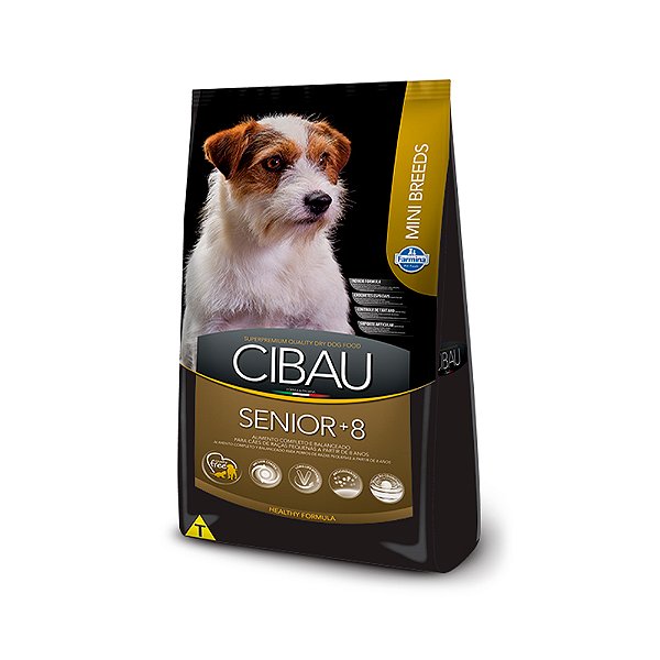 Ração Cibau Mini Breeds 8+ Senior para Cães Adultos de Raças Pequenas 3Kg