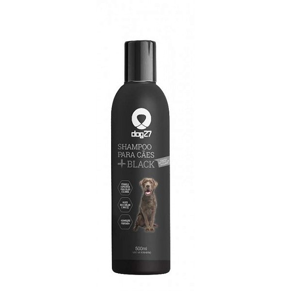 Shampoo Premium p/ Cães Dog27 +Black 500ml