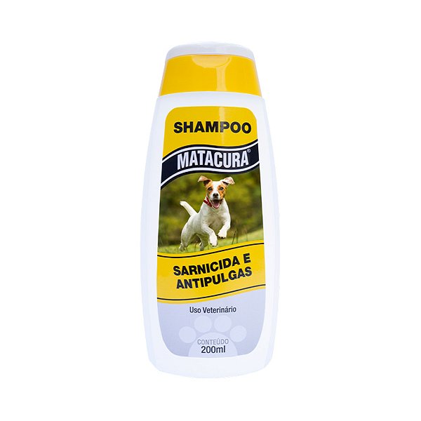 Shampoo Matacura Sarnicida e Anti-Pulgas para Cães 200 ml
