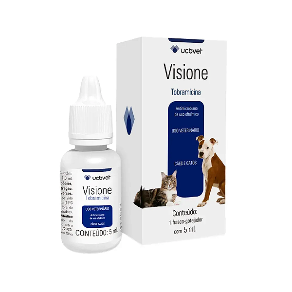 Colírio Visione para Cães e Gatos UCB Vet 5 ml