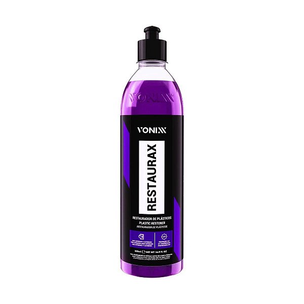 RESTAURADOR DE PLÁSTICOS VONIXX RESTAURAX 500ML – RENOVAÇÃO E PROTEÇÃO UV