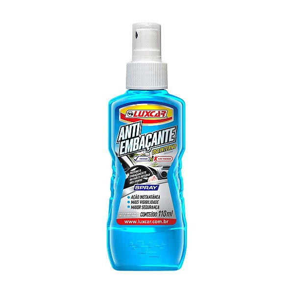 Anti Embaçante Luxcar 110ML - Uso Interno para vidros