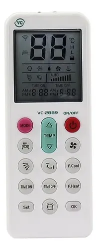 CONTROLE REMOTO AR CONDICIONADO UNIVERSAL