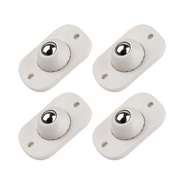 KIT 4 RODINHAS ADESIVAS ESFÉRICAS DESLIZANTES PARA MOVER MÓVEIS