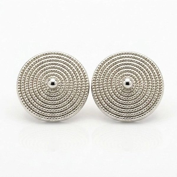 Brinco Redondo 2,5 cm Banho de Ouro 18k e Prata