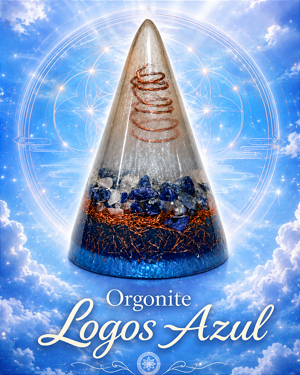 Orgonite Logos Azul