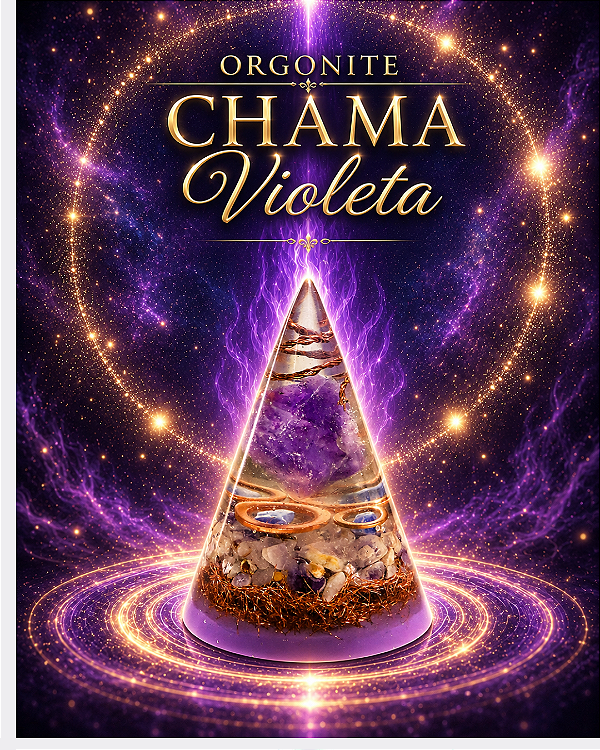 Orgonite Chama Violeta Transmutadora