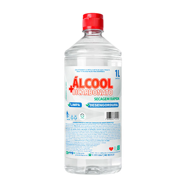 Álcool com Bicarbonato de Sódio DHPB 1L