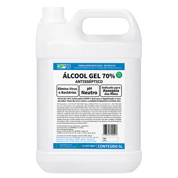 Álcool Gel 70° INPM DHPB 5L
