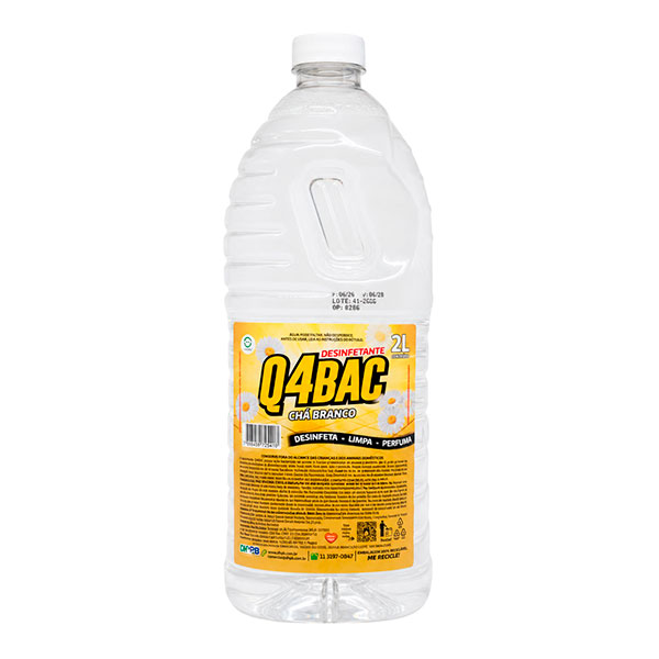 Desinfetante Q4BAC Chá Branco 2L