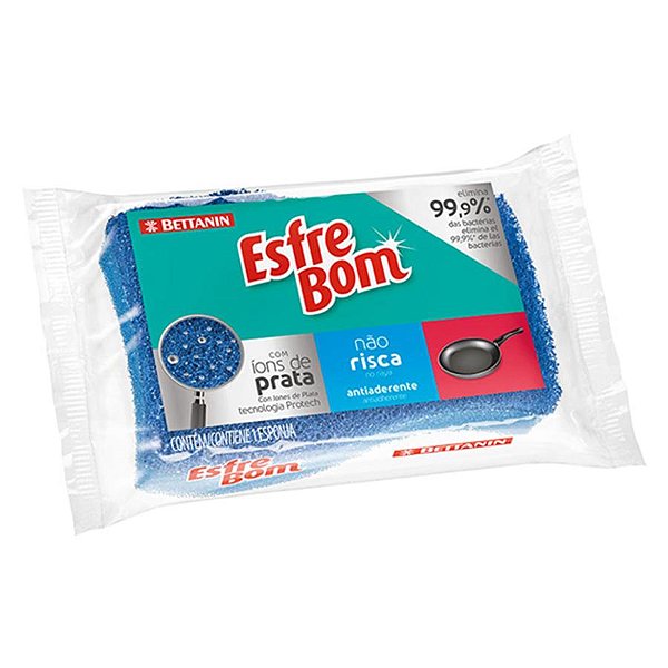 Esponja Antiaderente Não Risca Esfrebom Ref.: 456 1un