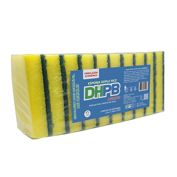 Esponja Dupla Face DHPB 110x75mm 10un
