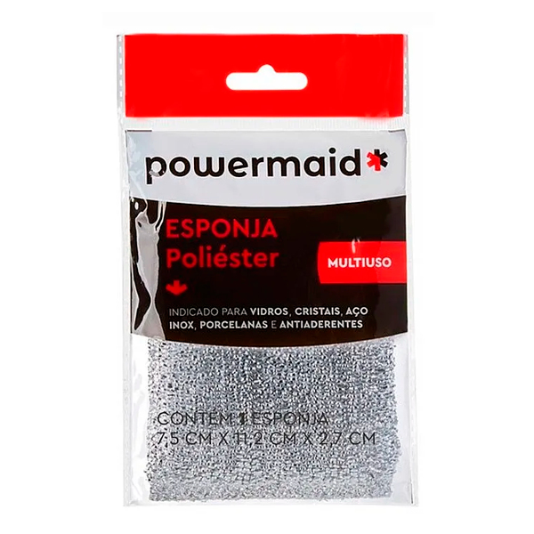 Esponja de Poliéster Multiuso Powermaid 1un