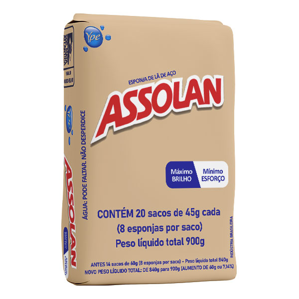 Esponja de Aço Assolan 20x8