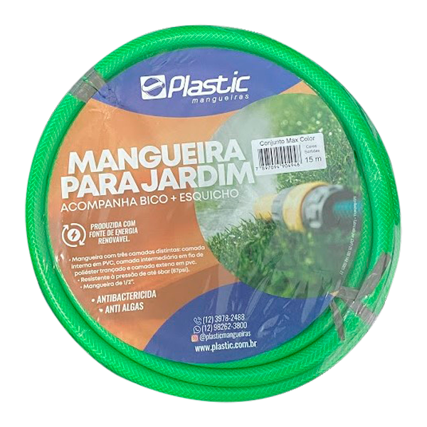 Mangueira Trançada Color Plastic 15m