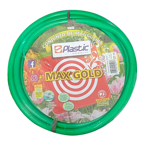 Mangueira Trançada Max Color/Gold Plastic 20m