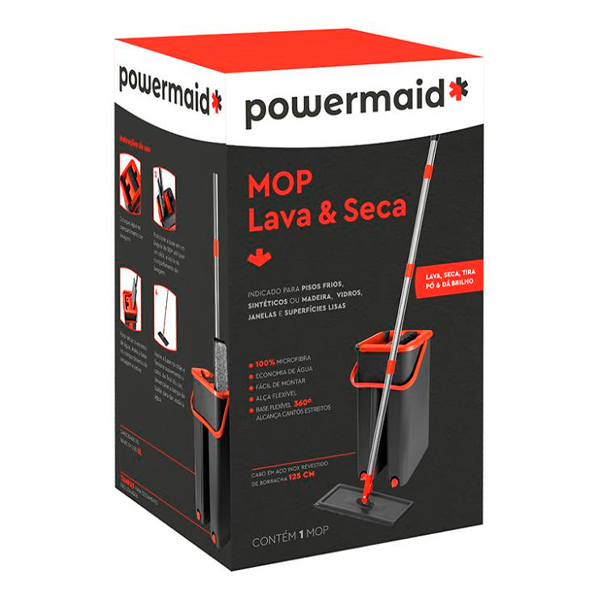 Mop Lava e Seca Powermaid 1un
