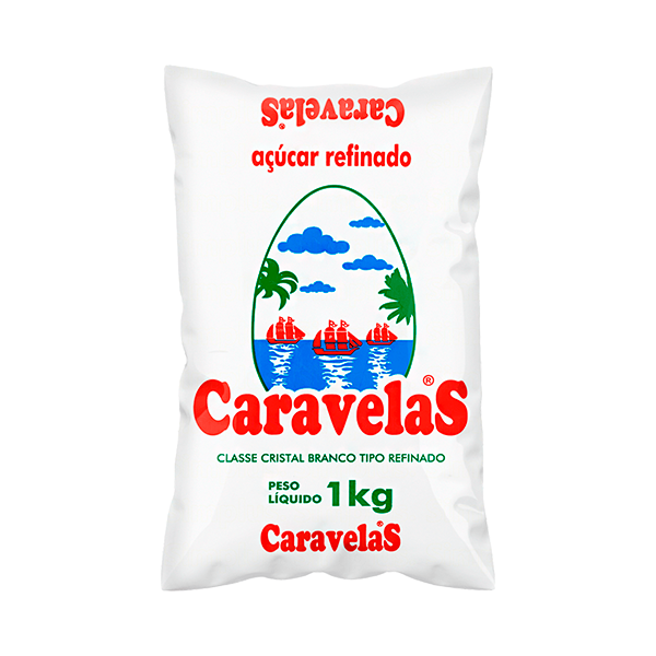 Açúcar Refinado Caravelas 1kg