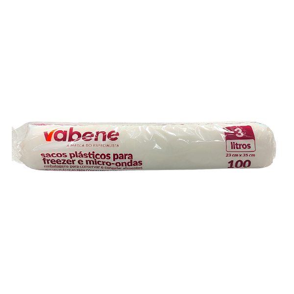 Bobina Picotada Vabene 3L Freezer e Micro-Ondas c/100un