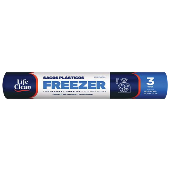 Bobina Picotada LifeClean 3L Freezer c/50un