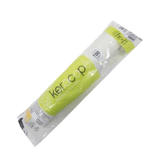 (PACOTE) Copo Descartavel Kerocopo 180ml Branco c/100un