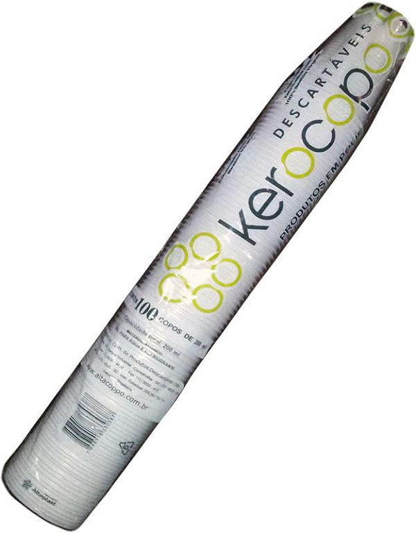 (PACOTE) Copo Descartavel Kerocopo 200ml Branco c/100un