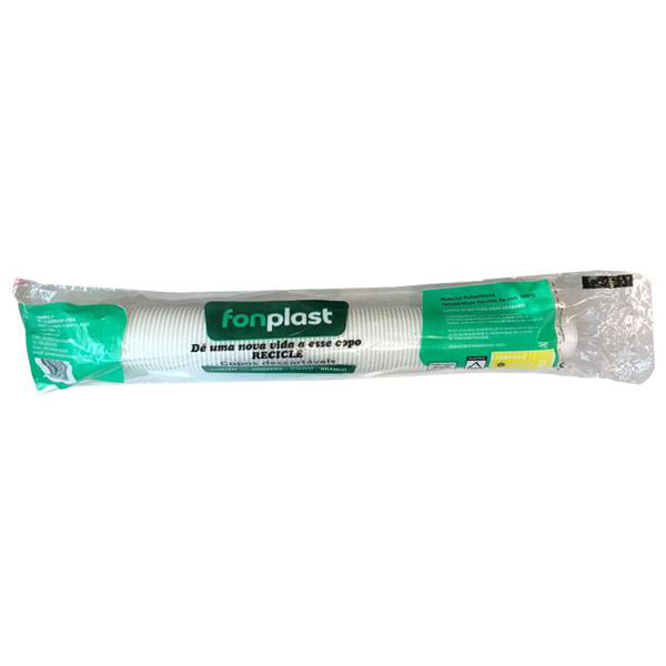 (PACOTE) Copo Descartavel Fonplast 50ml Branco c/100und
