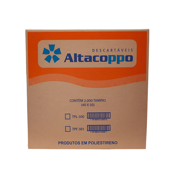 (CAIXA) Tampa para Copo Descartavel Altacoppo TPL 300 c/2000un