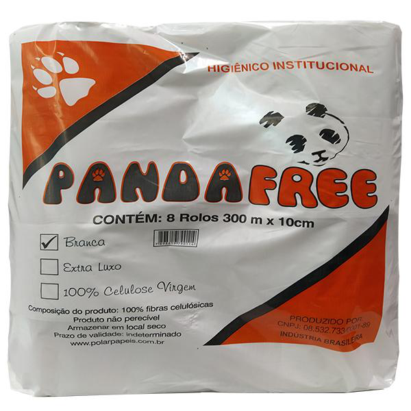 Papel Higiênico Rolão Bco Panda c/8 de 300m