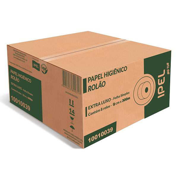 Papel Higiênico Rolão 100% CEL IPEL c/8un de 300m