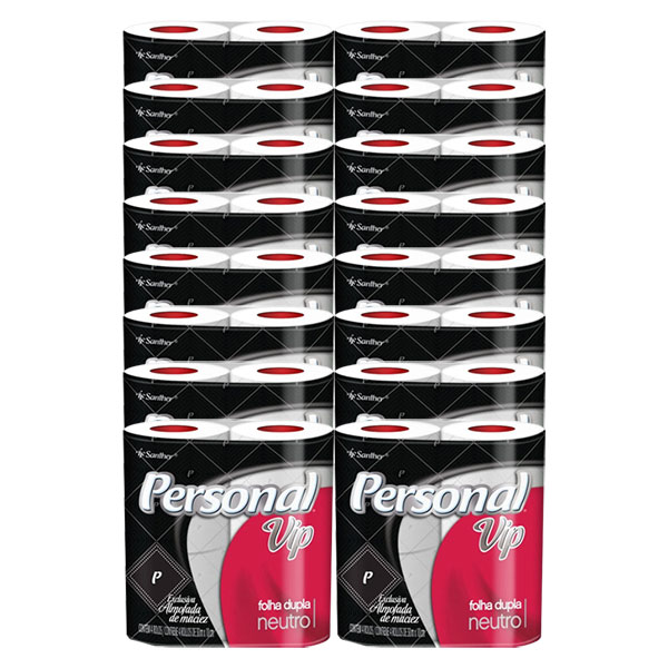 (FARDO) Papel Higiênico Folha Dupla Personal VIP 4x16 de 30m