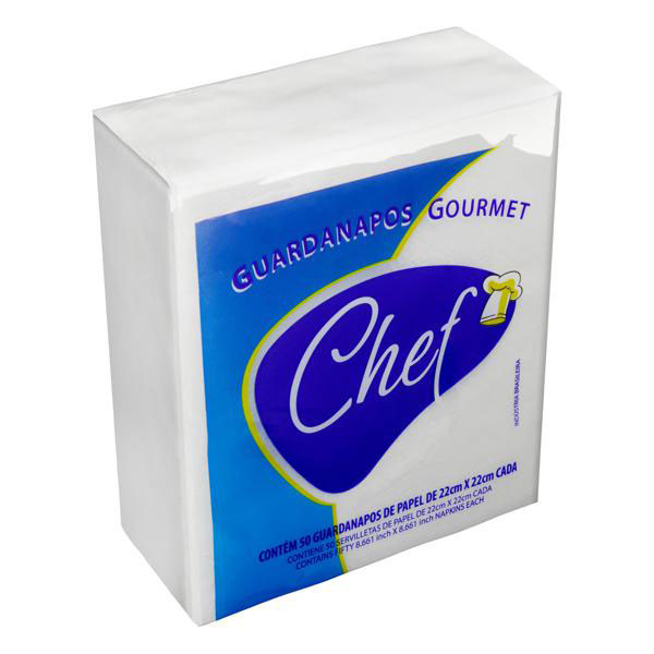 (PACOTE) Papel Guardanapo Chef Grande 50un