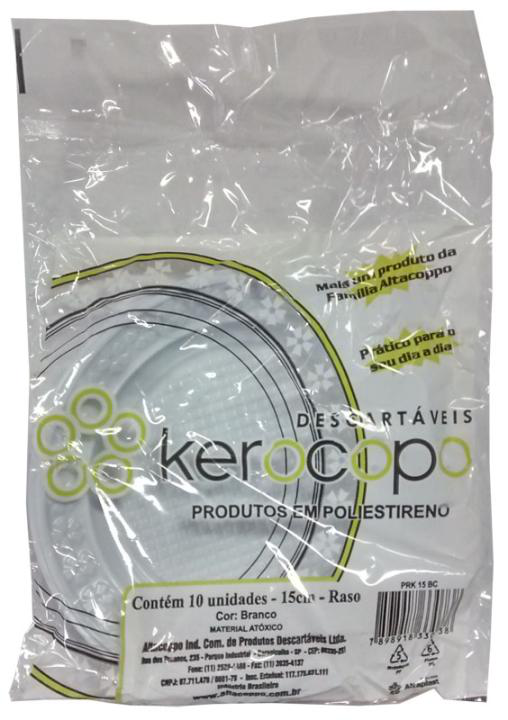 (PACOTE) Prato Descartável Kerocopo PRK-15BC c/10un
