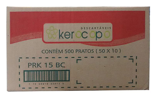 (CAIXA) Prato Descartável Kerocopo PRK-15BC c/500un