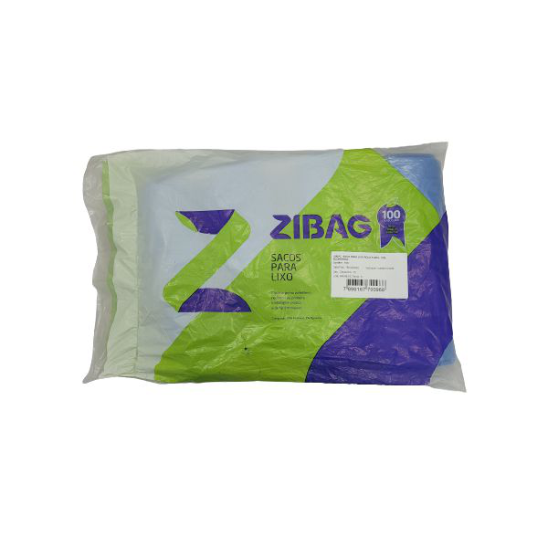 Saco para Lixo Azul 100L ZiBag c/100un