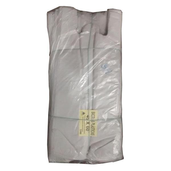Sacola Plástica Branca 45x60 c/5kg