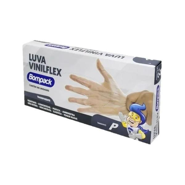 Luva de TPE/Vinysoft Descartável sem Pó P 100un