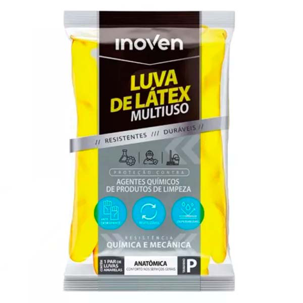 Luva Latex Inoven Amarela P 1pr