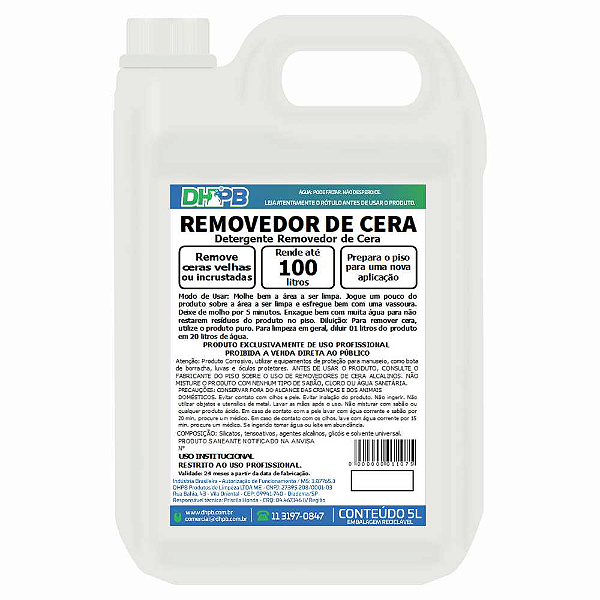 Removedor de Cera DHPB 5L