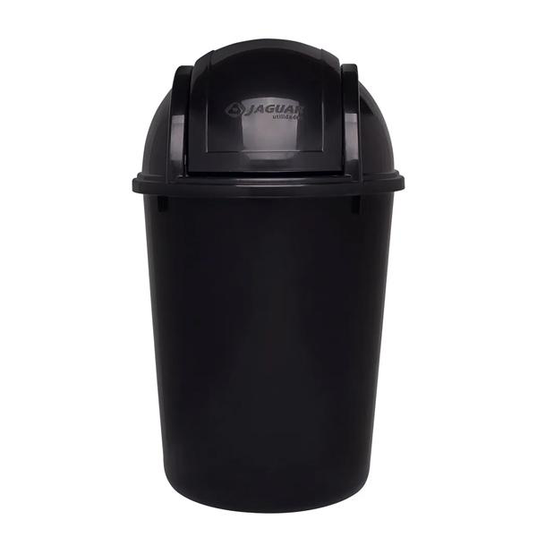 Lixeira Basculante 7,5 litros Jaguar Preta