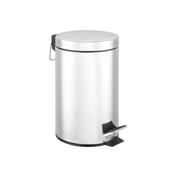 Lixeira de Pedal 5 litros Inox Powermaid 1un