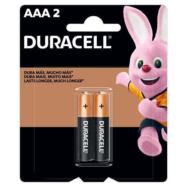 Pilha Duracell Alcalina Palito AAA c/2un