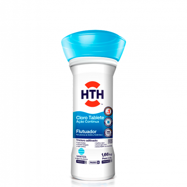 Cloro Flutuador Ação Contínua HTH 1,66kg
