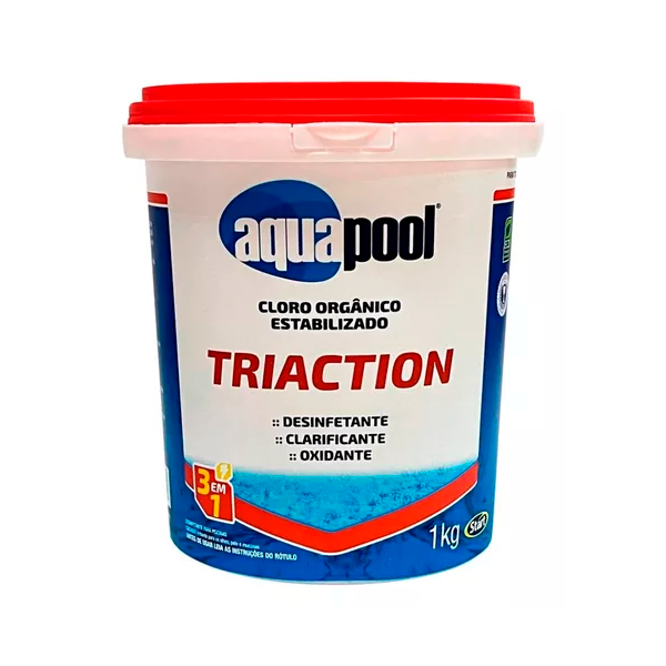 Cloro Granulado Aquapool Triaction 3 em 1 1kg
