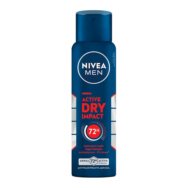 Desodorante Aerosol Masculino Nivea Men Active Dry Impact 150ml