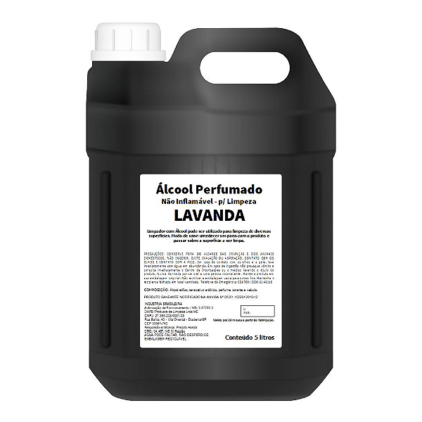 Álcool Líquido Perfumado Lavanda 5L