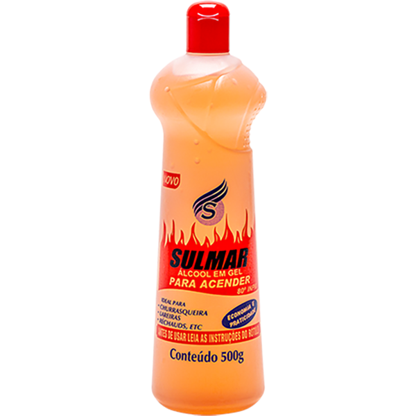 Álcool Gel 80º INPM Acendedor Sulmar 500g