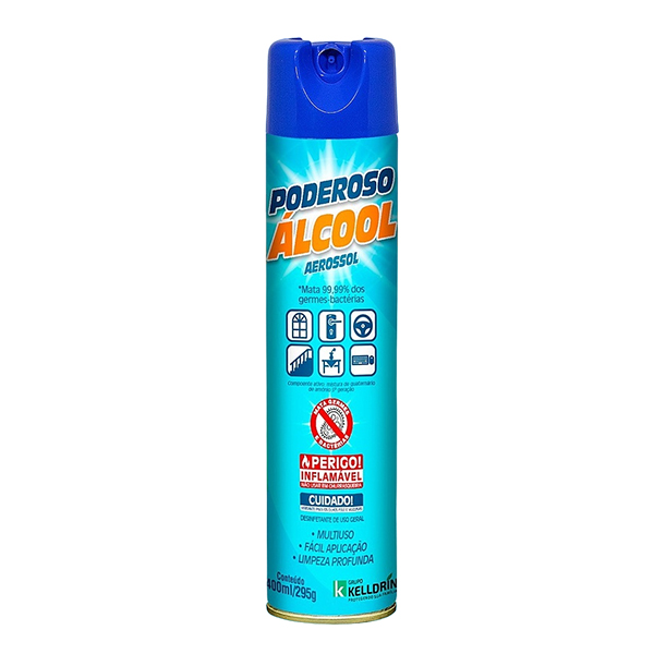 Álcool Aerosol Poderoso c/400ml
